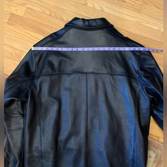 Mens ‘Mark New York’ Black Leather Jacket Size Large - Picture 7 of 8